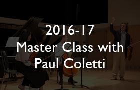 2016-17 Master Class with Paul Coletti
